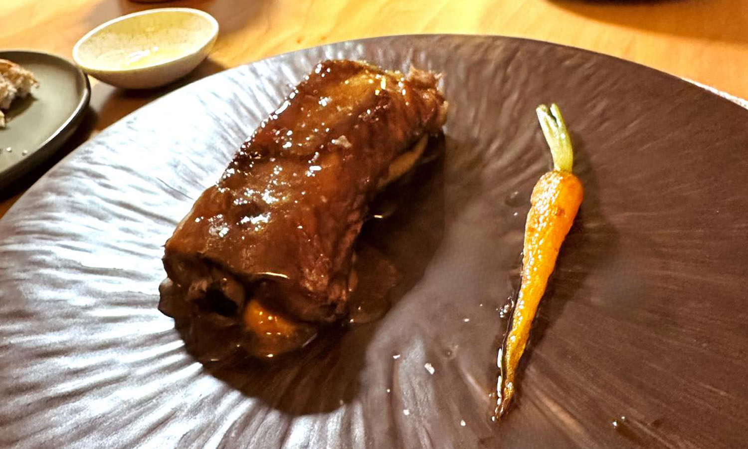 Ribs con crema di ceci - ricetta chef Andrea Colombara e Ars Malak - Impronta - Albairate